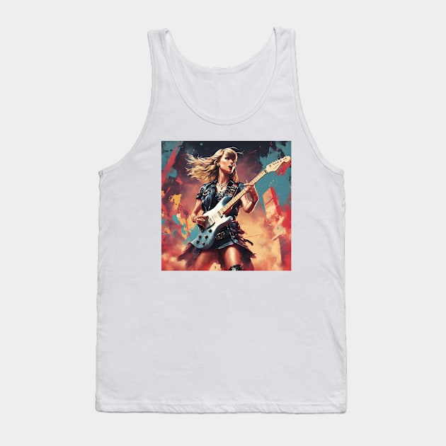 Taylor Swift vintage dnd style art Tank Top by Sans Peur